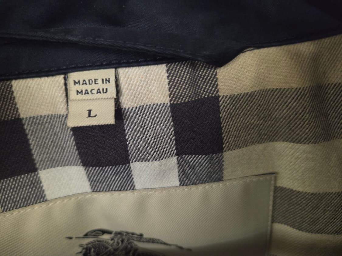 버버리 네이비 블루종 자켓 L사이즈 상품이미지3