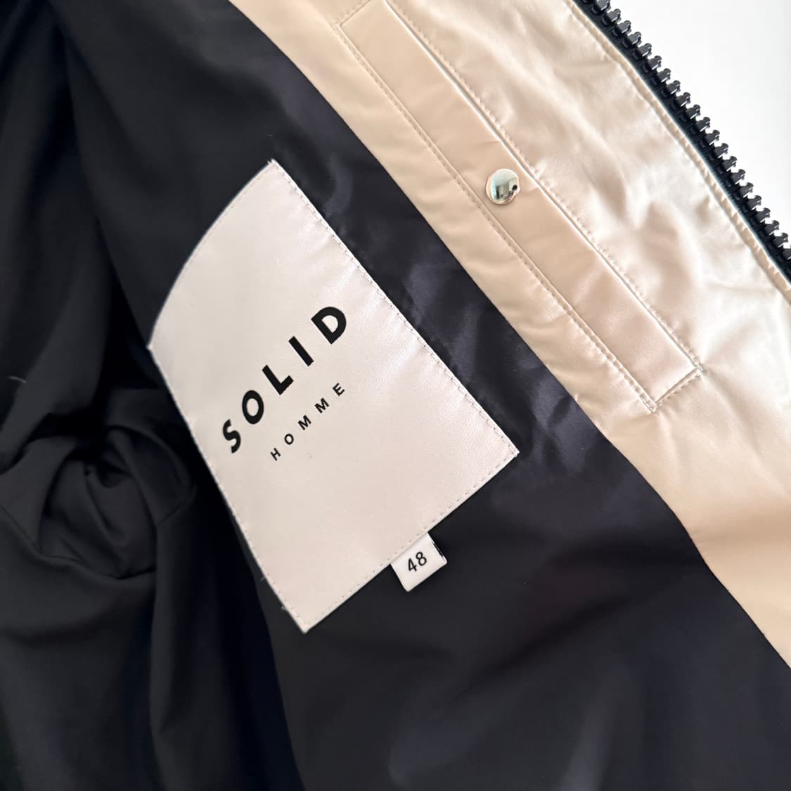 솔리드옴므 21fw 숏구스다운 베이지 48 상품이미지5