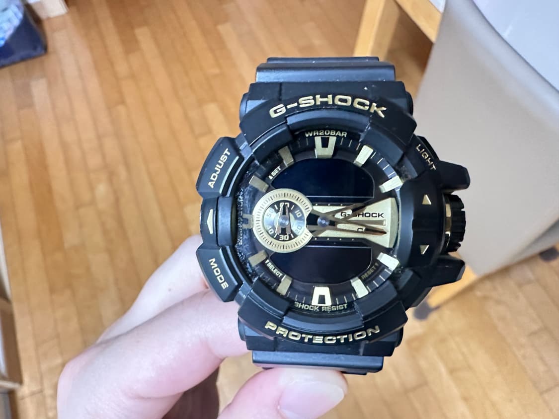 지샥 GA-400GB-1A9 블랙 골드 시계 입대 군대 선물 상품이미지4