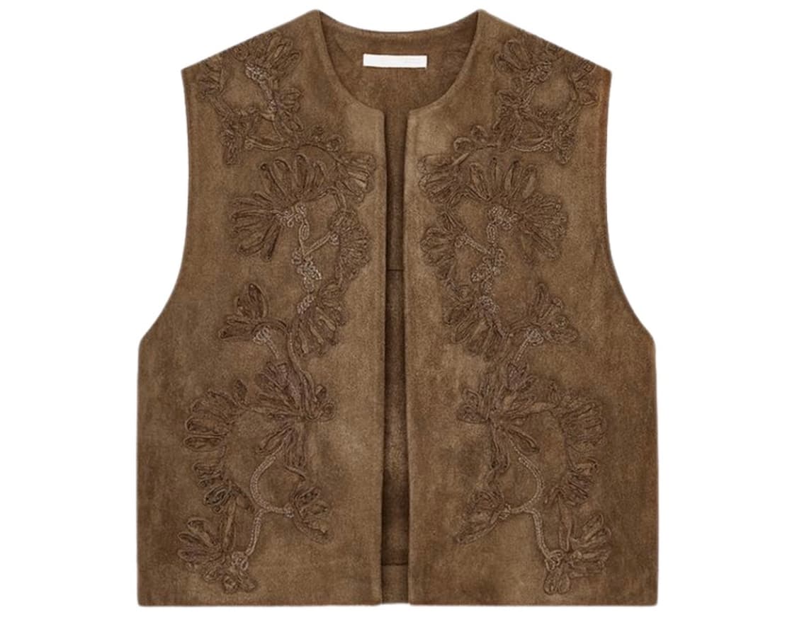 자라 스웨이드 베스트 상품이미지1