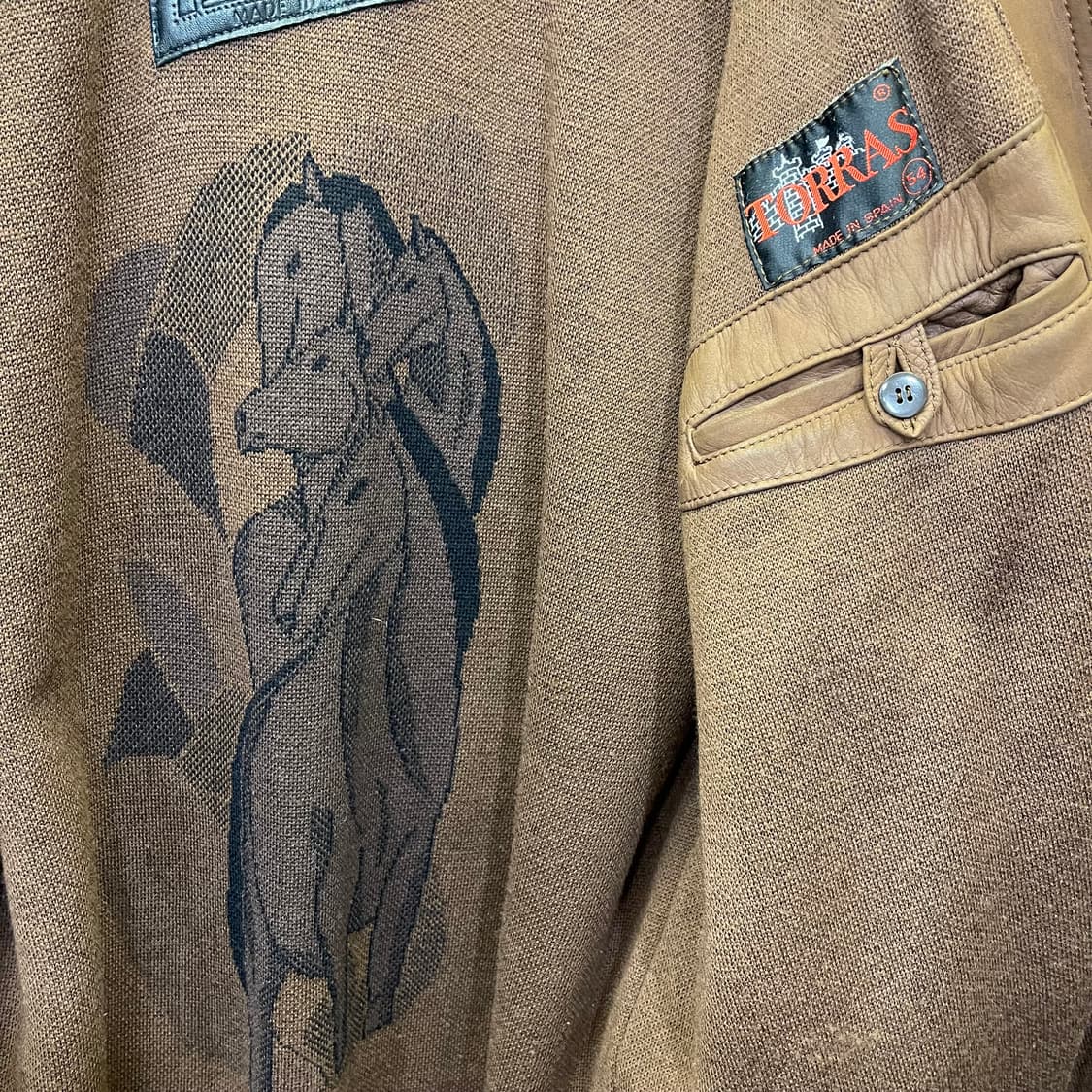 Vintage TORRAS 레더 카코트 상품이미지7