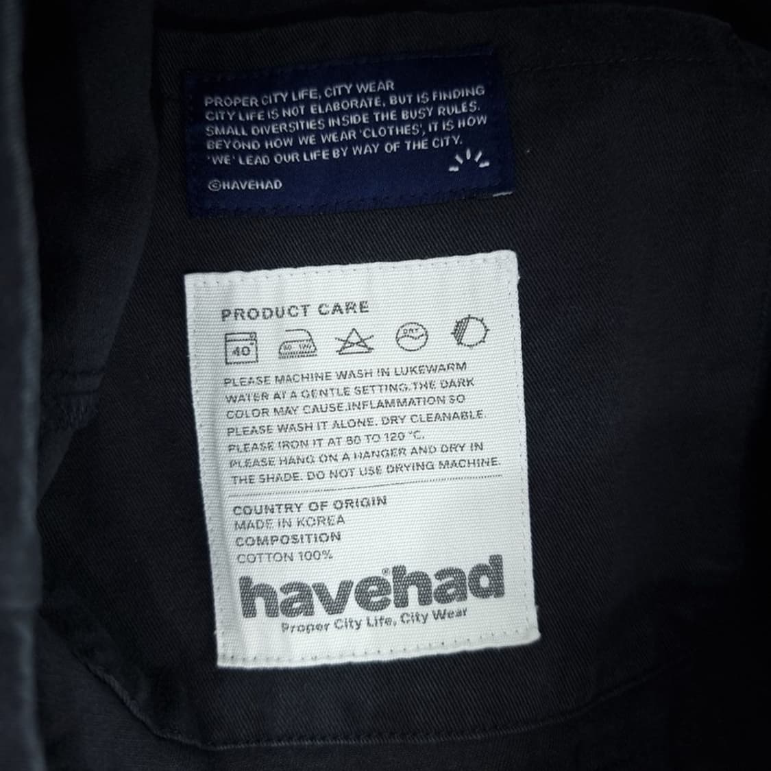 [헤브헤드] 시티 워커 클럽 자켓 블레이저 자켓 블랙 M20070 상품이미지9