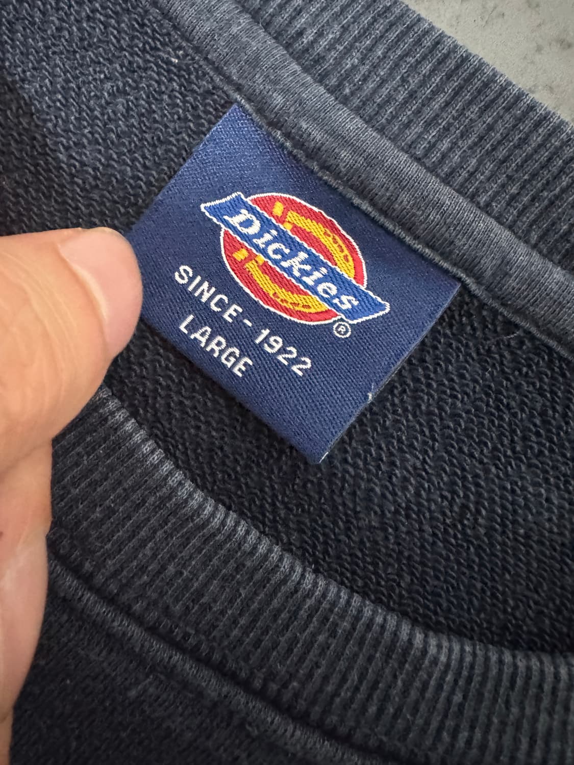 디키즈 Dickies 빅 스펠로고 네이비 스웻 맨투맨 L 상품이미지3