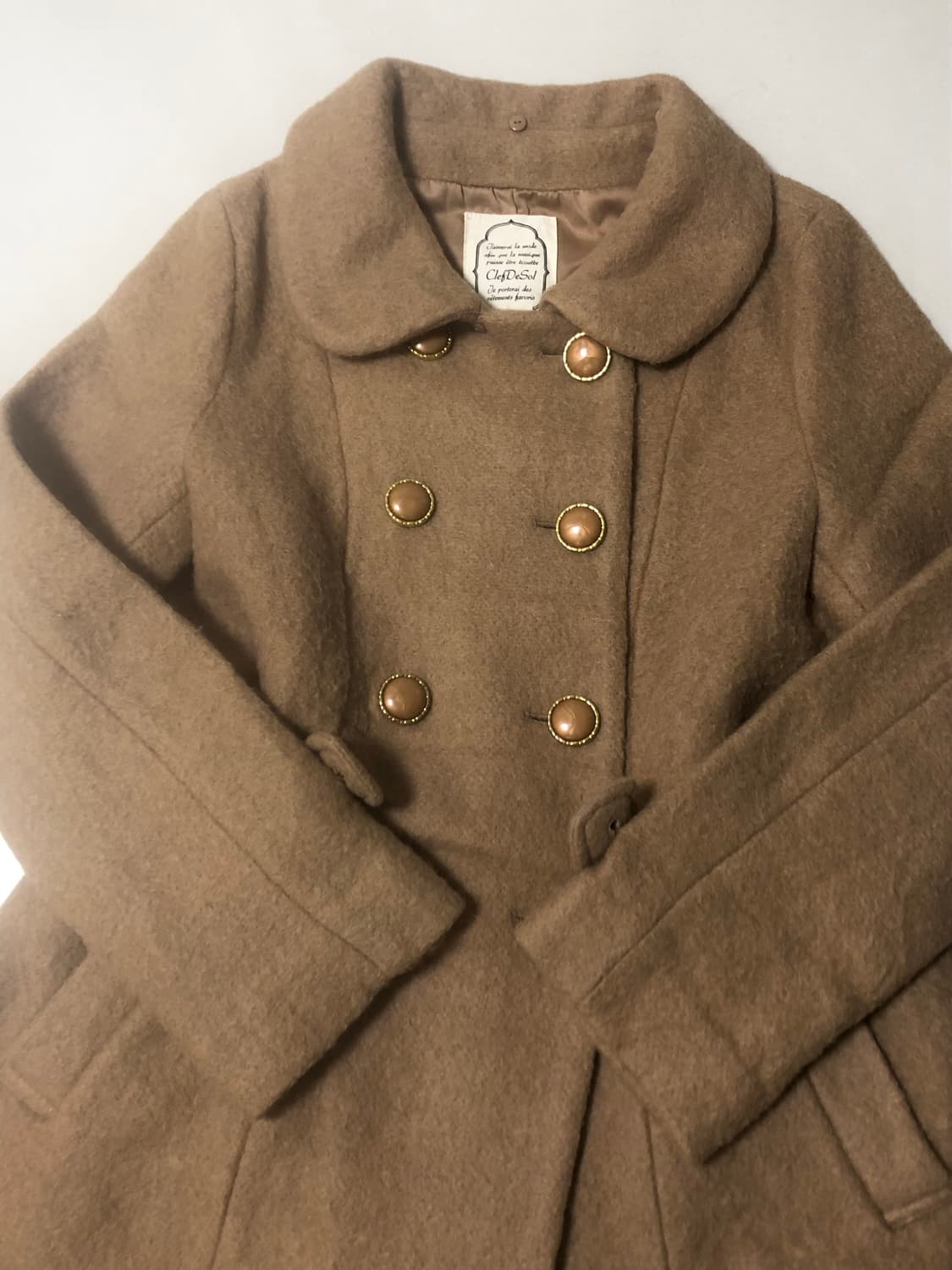 초코맛 히메갸루 라떼갸루 코트 빈티지 리즈리사 엑시즈팜 양산형 지뢰계 상품이미지2