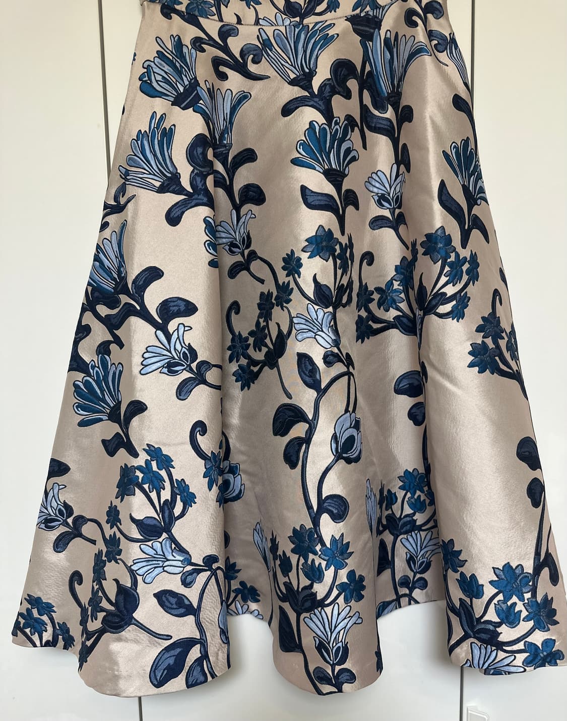 플라워자수  A라인 스커트 상품이미지3