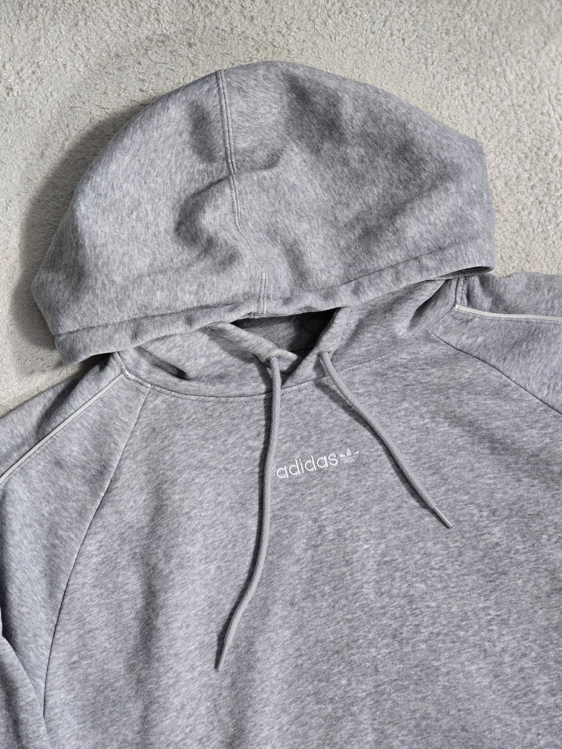 아디다스 Adidas 그레이 중앙로고 신형 후드티 2XL 상품이미지1