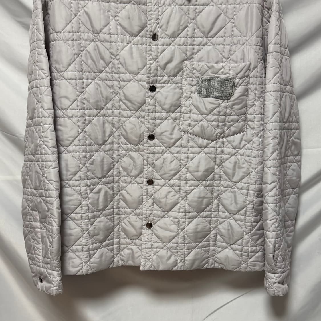 [S+급48] 디올 까나쥬 퀄팅 꾸뛰르 로고패치 셔츠 패딩자켓 상품이미지3