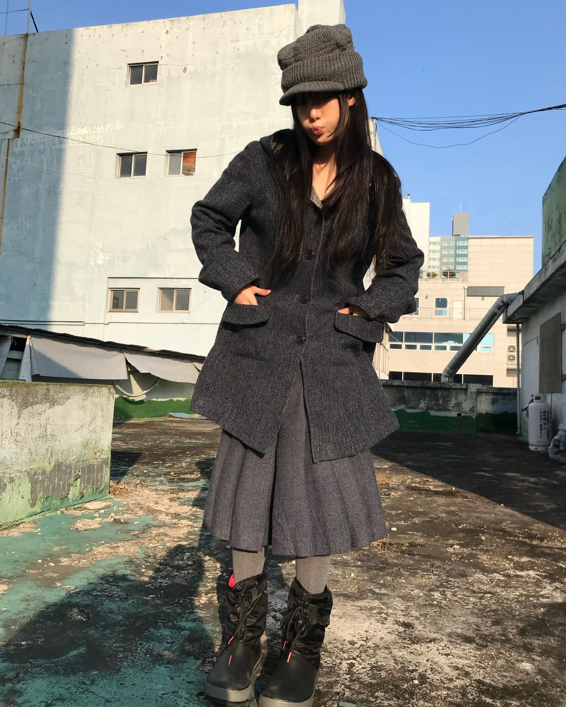 소프트 후드 코트 상품이미지3