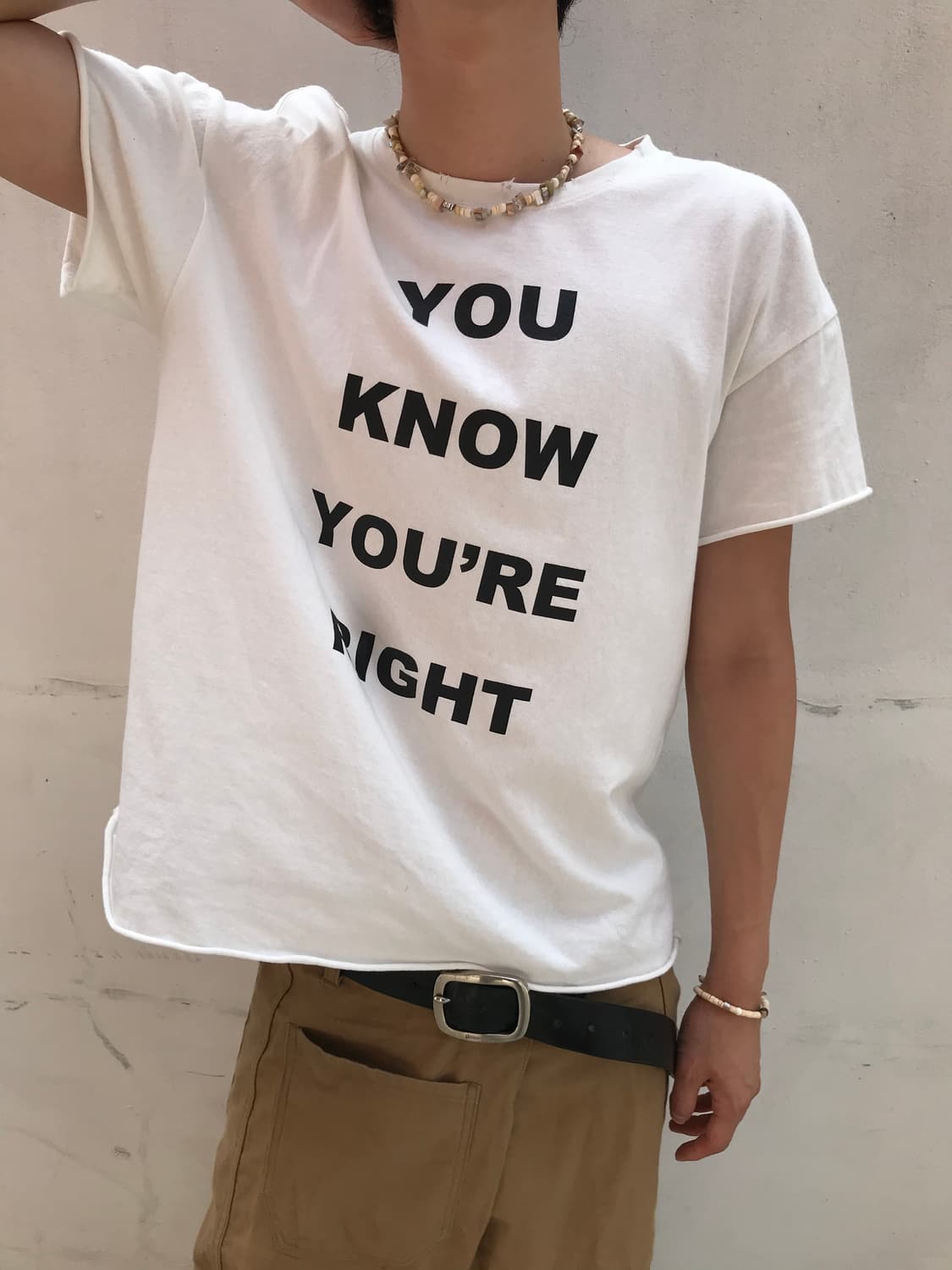 KAEO Raw-Cut T-Shirt 상품이미지5