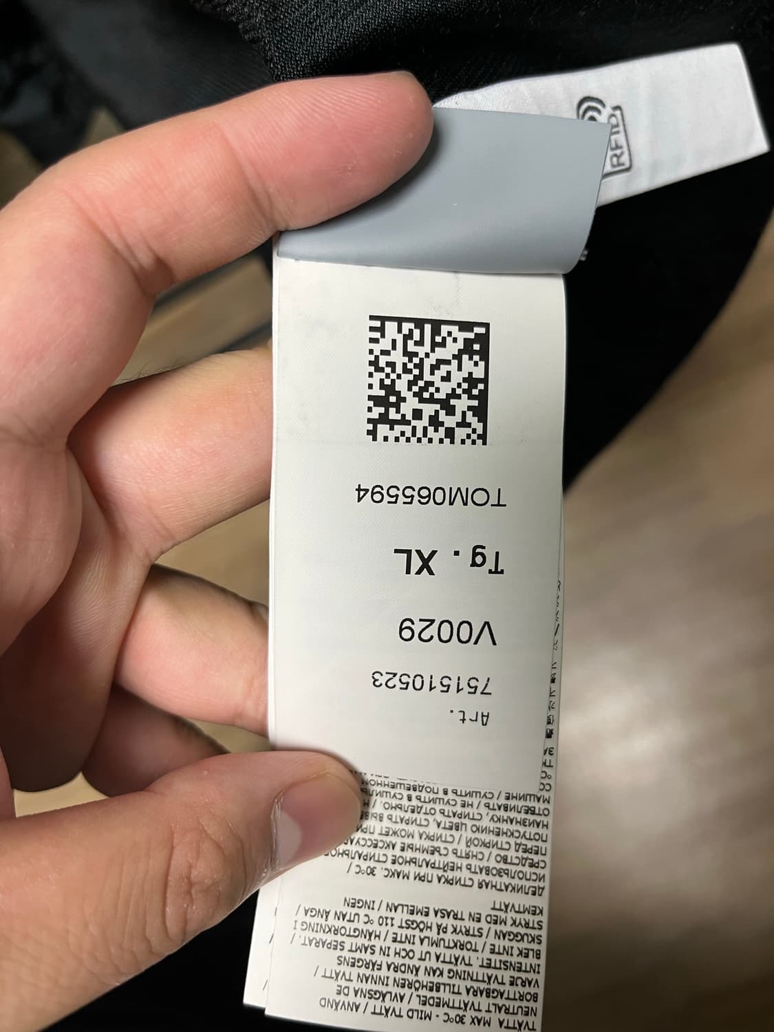 스톤 아일랜드 크링클랩스 오버셔츠 블랙 xl 상품이미지4