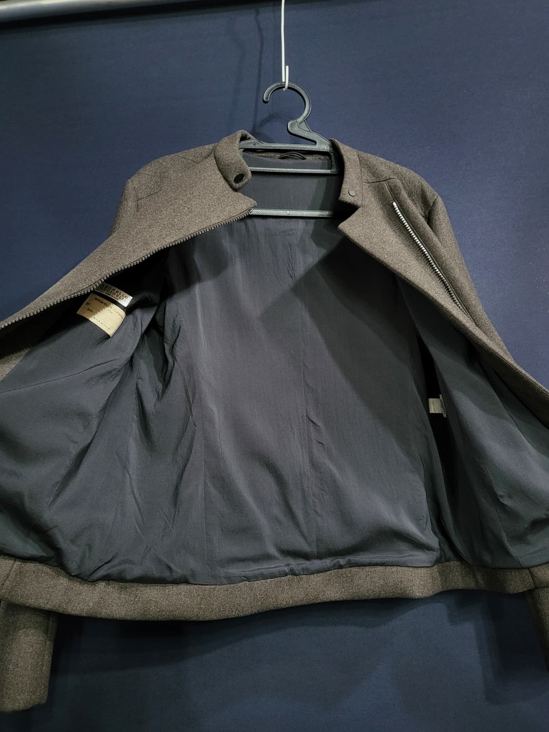 브루넬로 쿠치넬리 사선집업 울 혼방자켓 상품이미지7