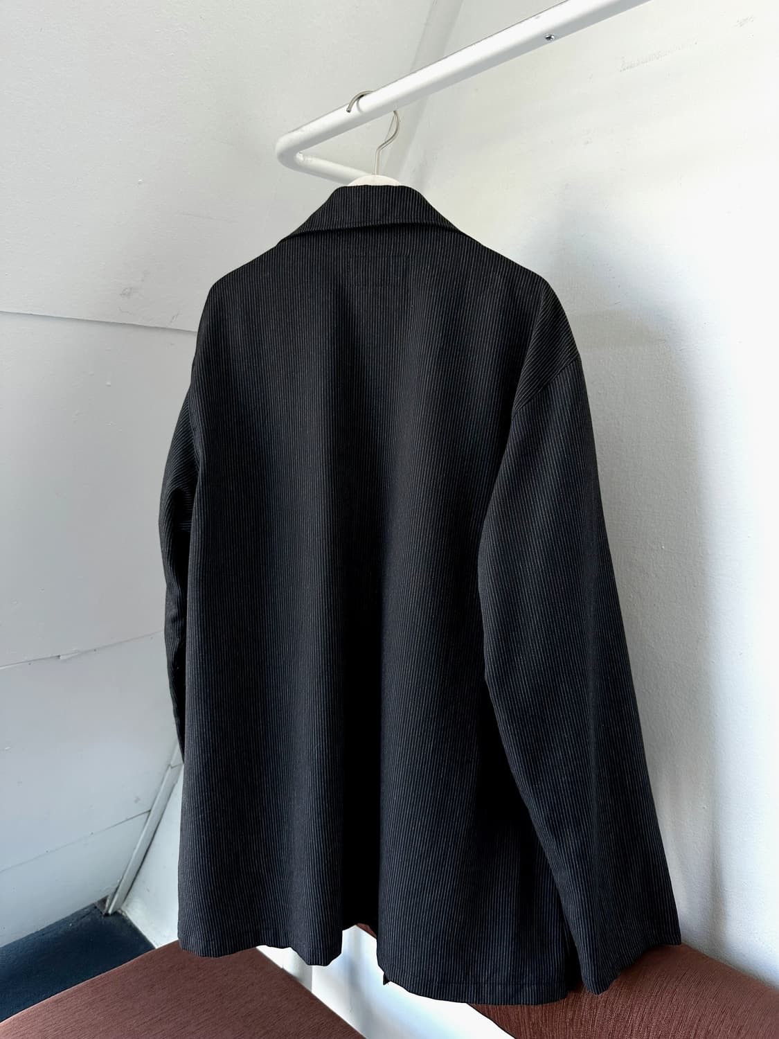 Pinstripe design collar L/S shirt 상품이미지9