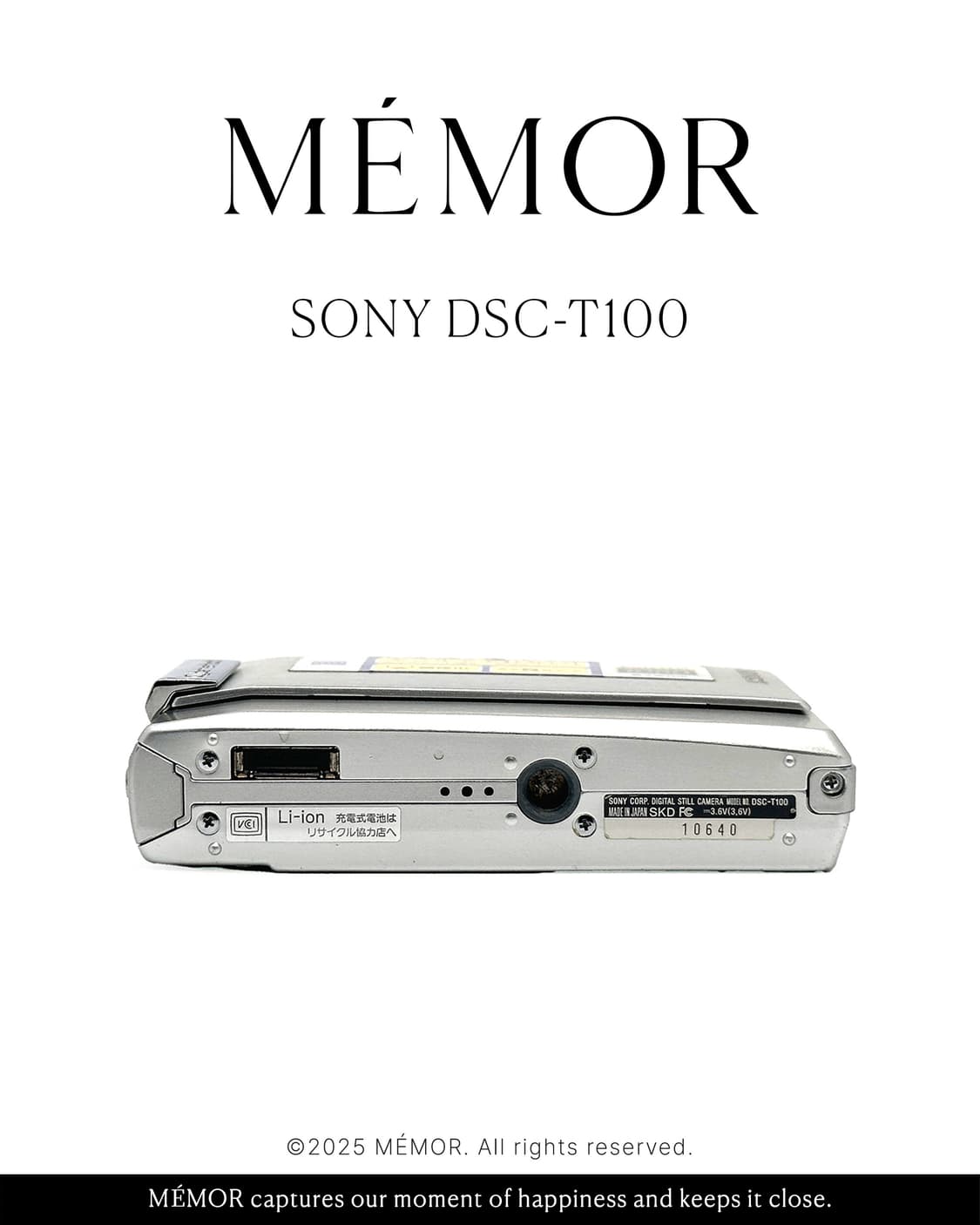 희귀/슬라이드형 렌즈 커버🌈SONY DSC-T100 소니 디카 카메라 상품이미지4