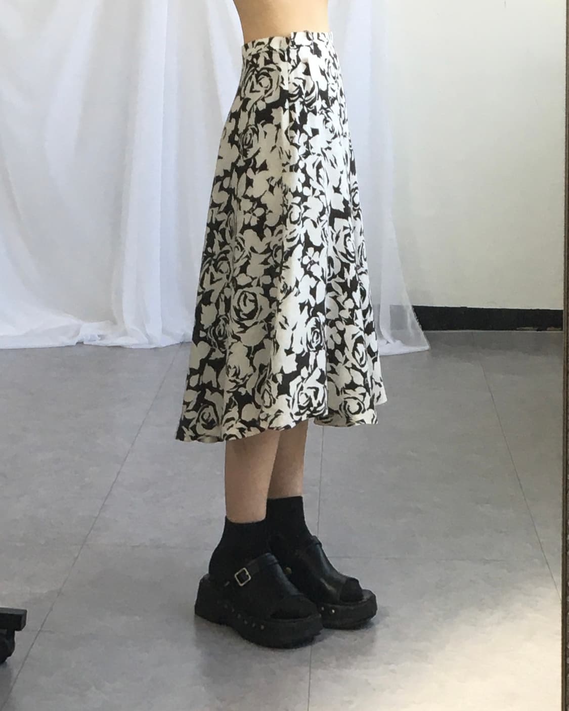 Flower pattern skirt 상품이미지4