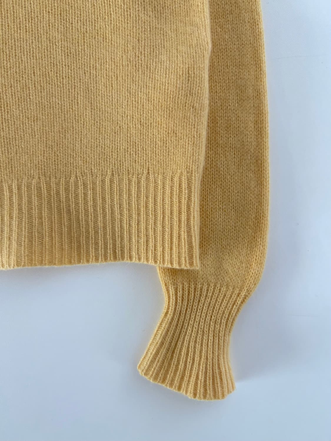 Polo 폴로 랄프로렌 우먼 옐로우 컬러 울 캐시미어 유넥 니트 상품이미지7