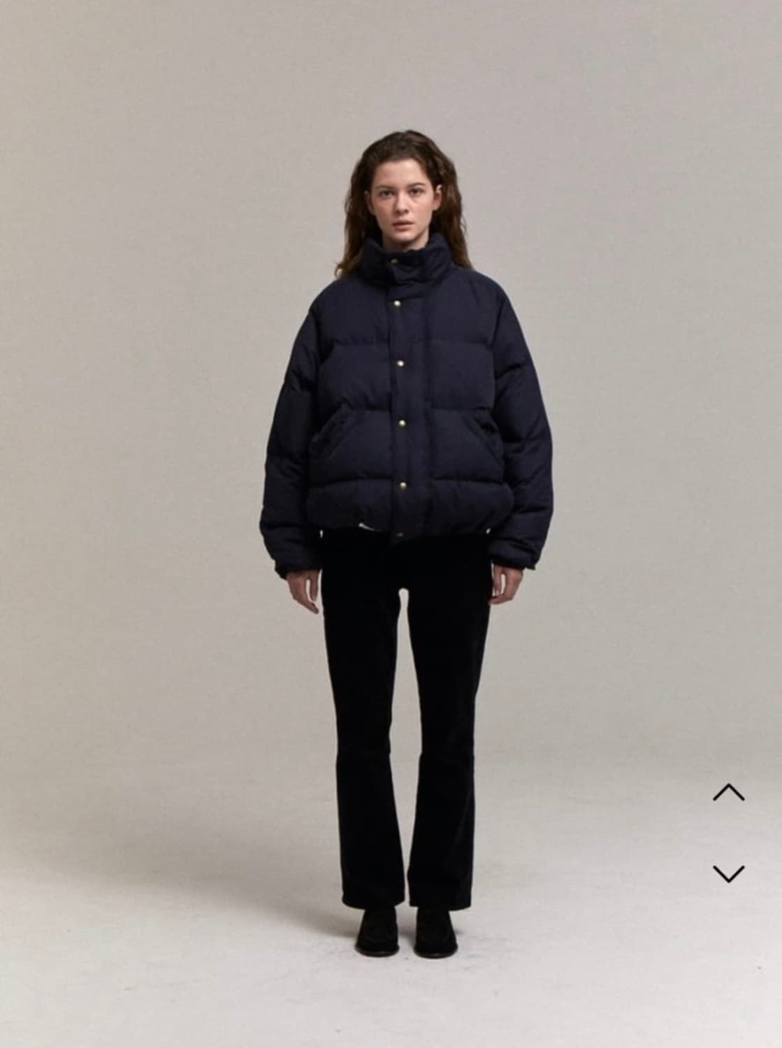 더바넷 구스 푸퍼 자켓 패딩 (네이비 상품이미지2