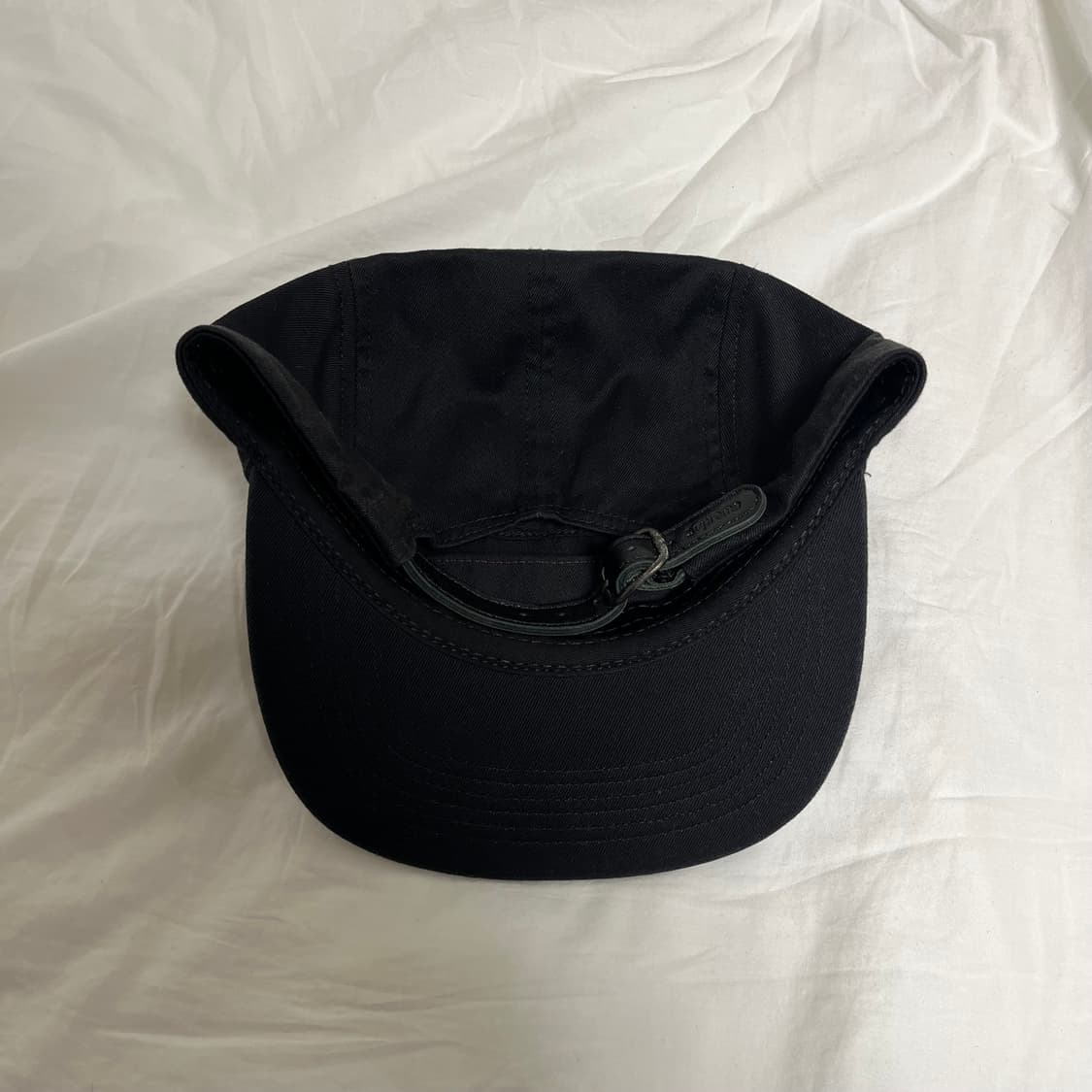 슈프림 워시드 치노 트윌 캠프캡 블랙 검빨 상품이미지2