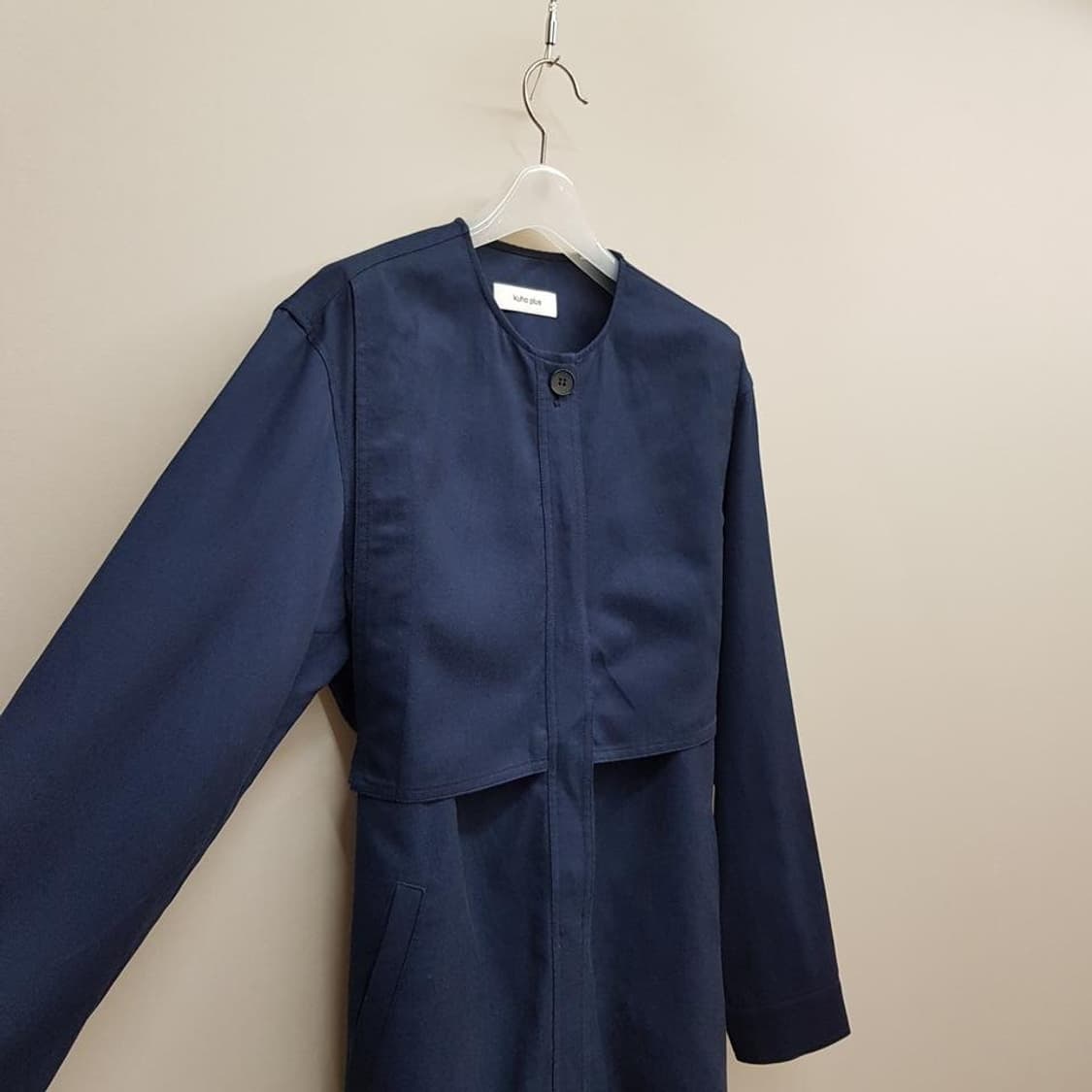 구호 플러스 노카라 벨트 원피스 코트 1사이즈 상품이미지3