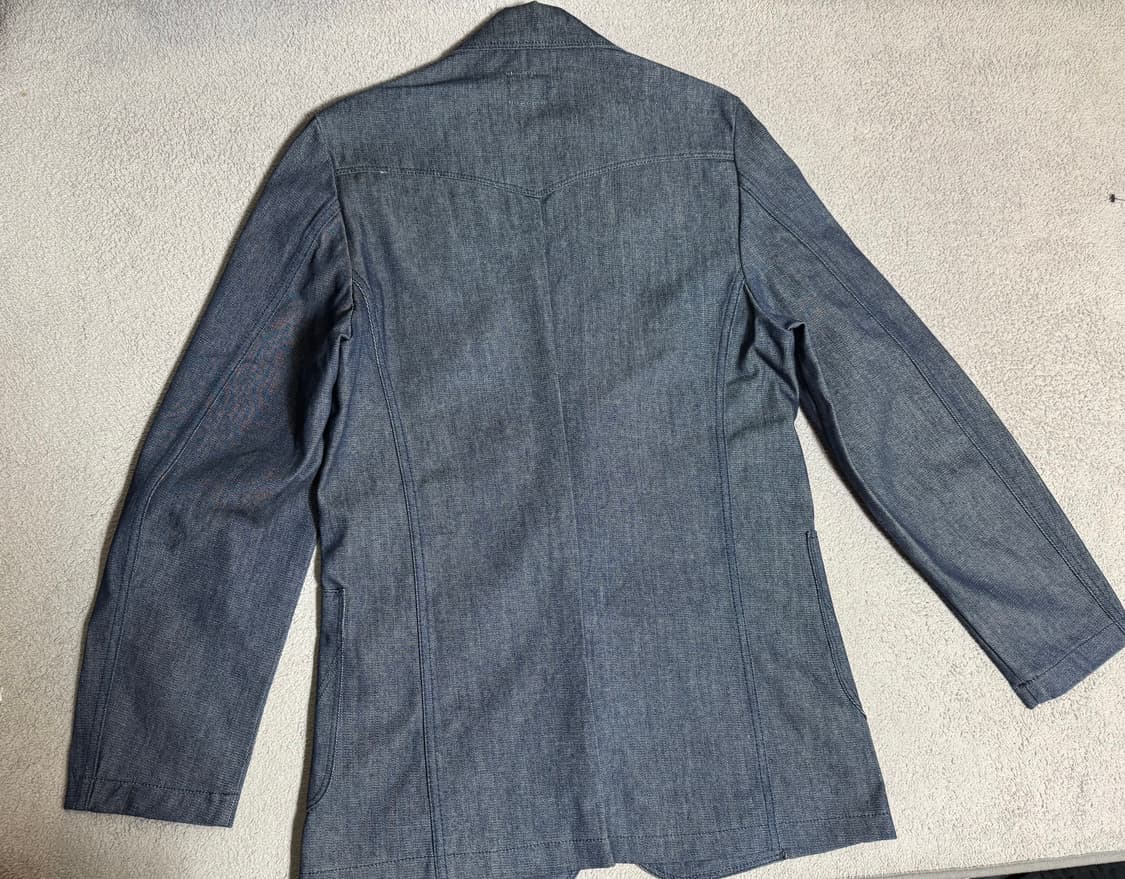 미사용 Wrangler 랭글러 블루벨 70s 로데오 데님 블레이져자켓 상품이미지10
