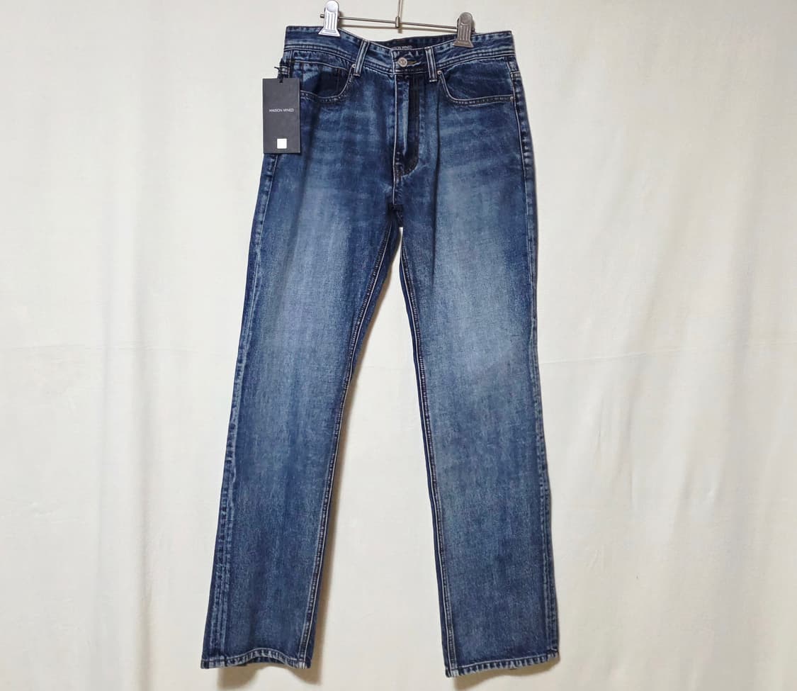 [새상품/46] 메종미네드 스냅 백 슬릿 스트레이트 진 (중청) 상품이미지2