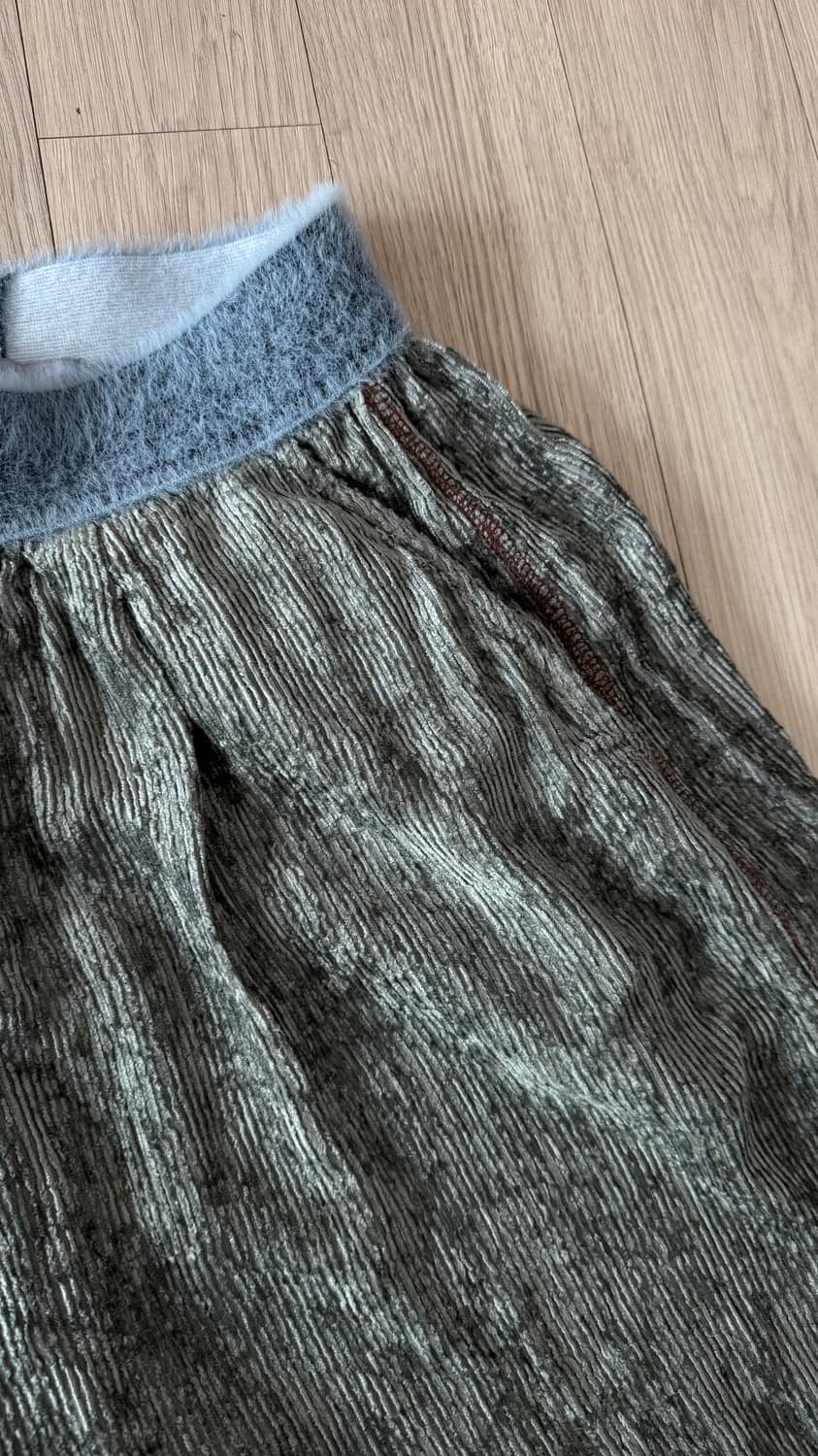 더일마 벨벳 밴드팬츠 카키 (그레이빛카키) F (44-88)   상품이미지3