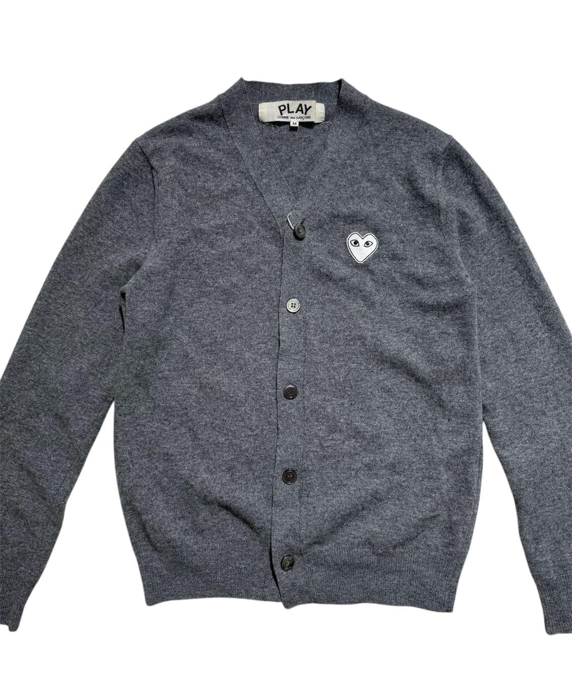 꼼데가르송 화이트 하트와펜 가디건 상품이미지3