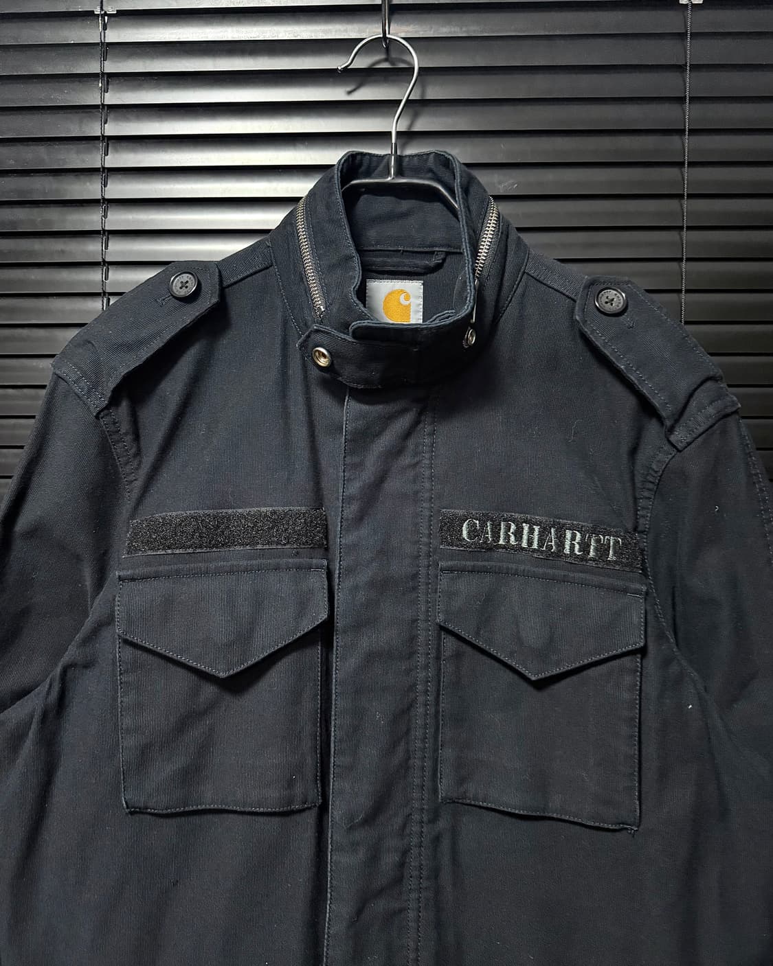 칼하트 멀티 포켓 필드 워크 자켓 네이비 남색 M 95 m65 집업 야상 상품이미지3