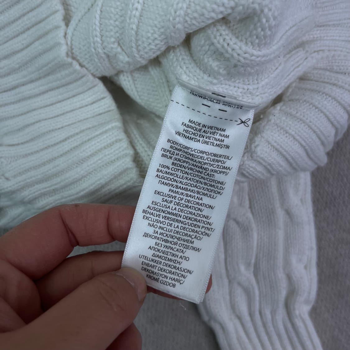 W 90 폴로랄프로렌 신형 화이트 꽈배기 니트 상품이미지7