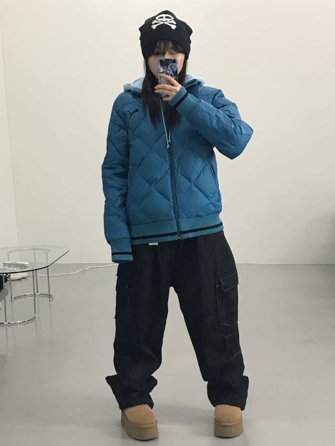 Puma Blue Puffer Jackets 상품이미지1