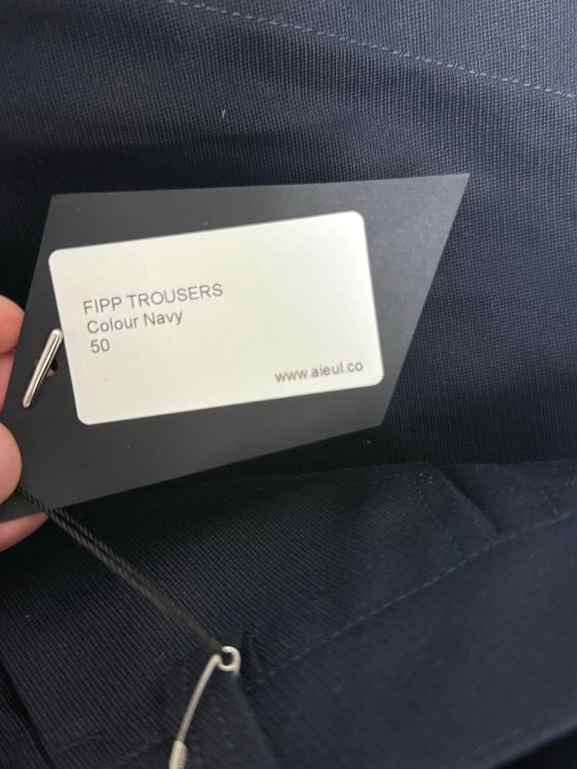 aieul  Fipp Trousers_navy - 50 상품이미지2