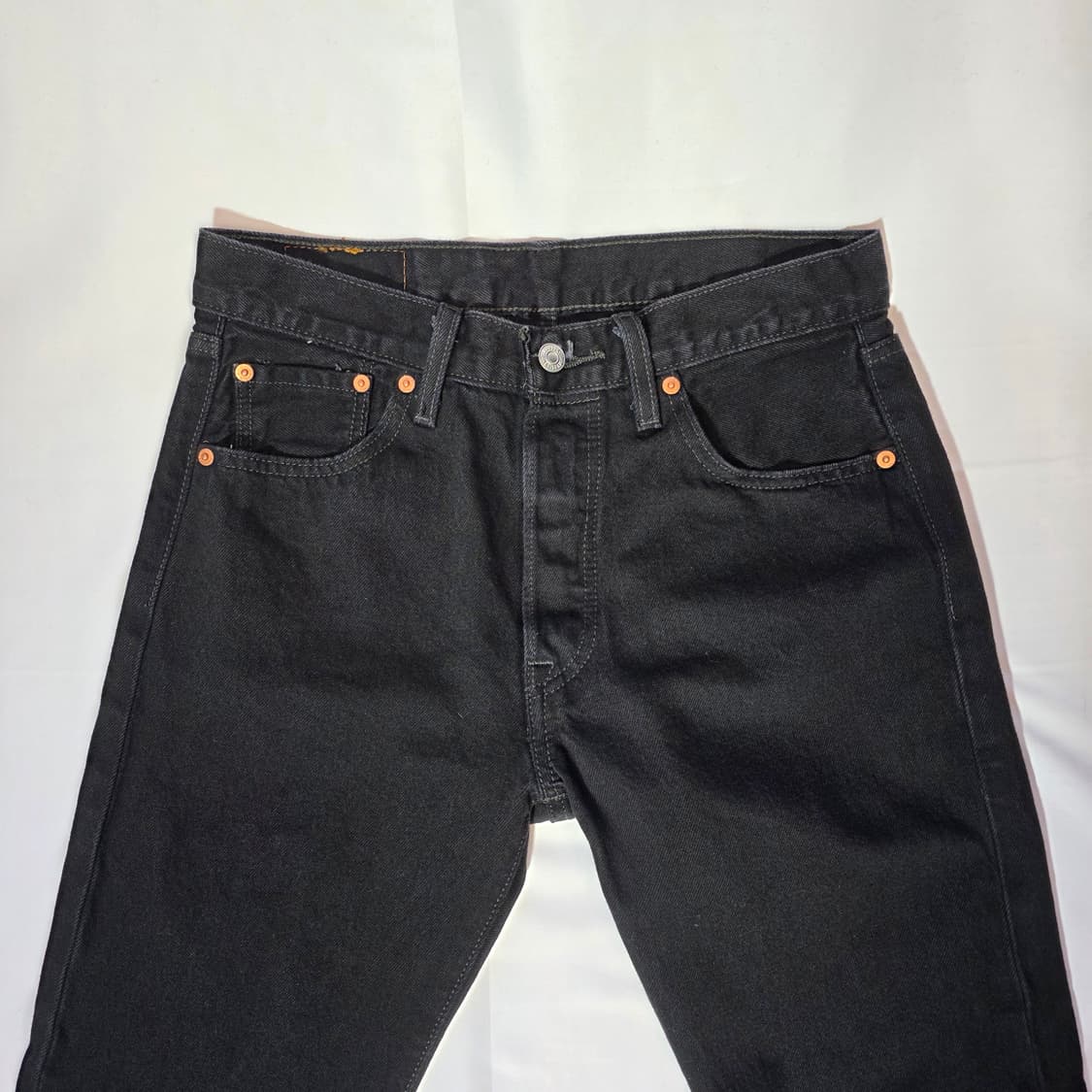 [W30L30]리바이스 501 블랙 데님 팬츠 상품이미지2