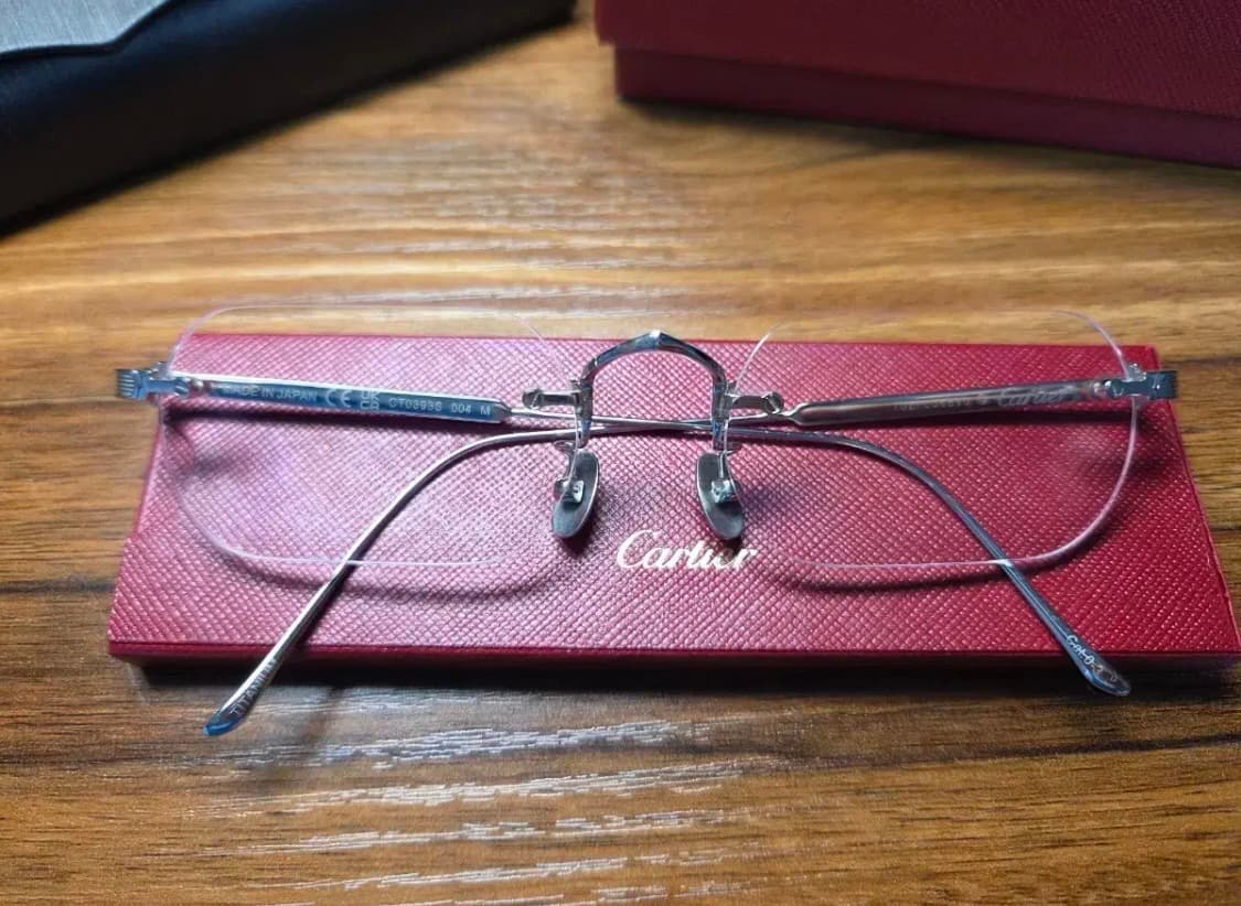 까르띠에 무테 안경 + 변색 렌즈 CT0393 상품이미지1