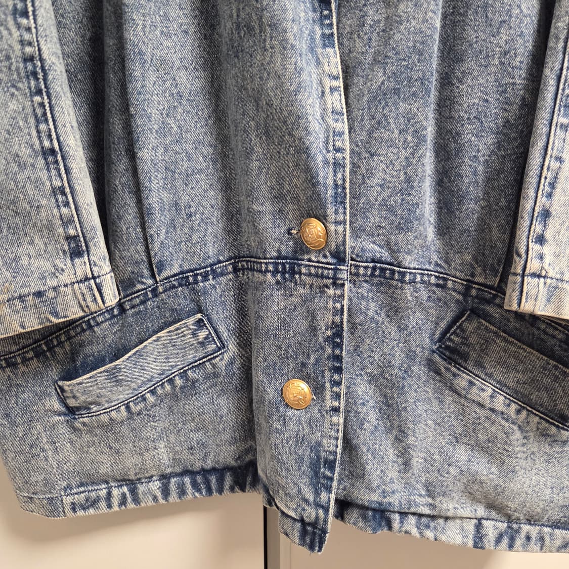 90s Made in USA 데님자켓 코트 L-XL(100-105) 상품이미지4