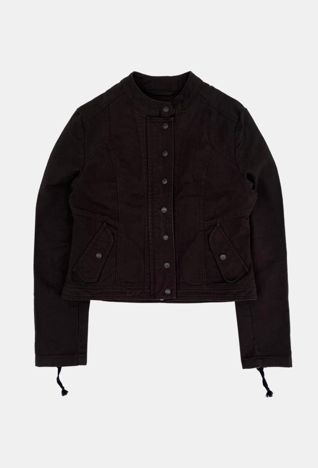 라라미미 Washed biker jacket brown 자켓 상품이미지3