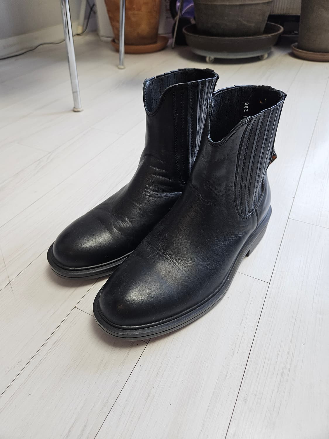 페르커 콘초 디테일  블랙 첼시 부츠 270 상품이미지2