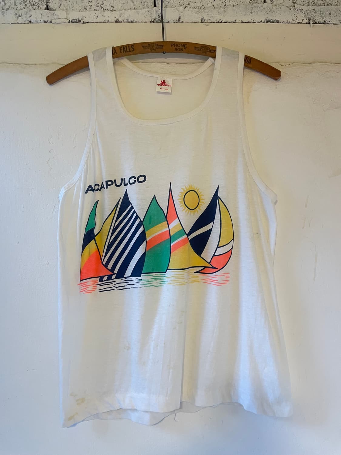 1980's Vintage  ACAPULCO Sleeveless 상품이미지1
