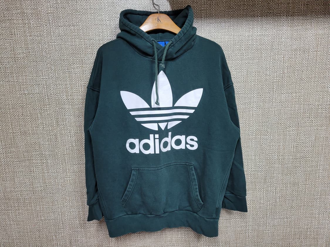 100사이즈 아디다스 오버핏 빅로고 후드티 상품이미지1