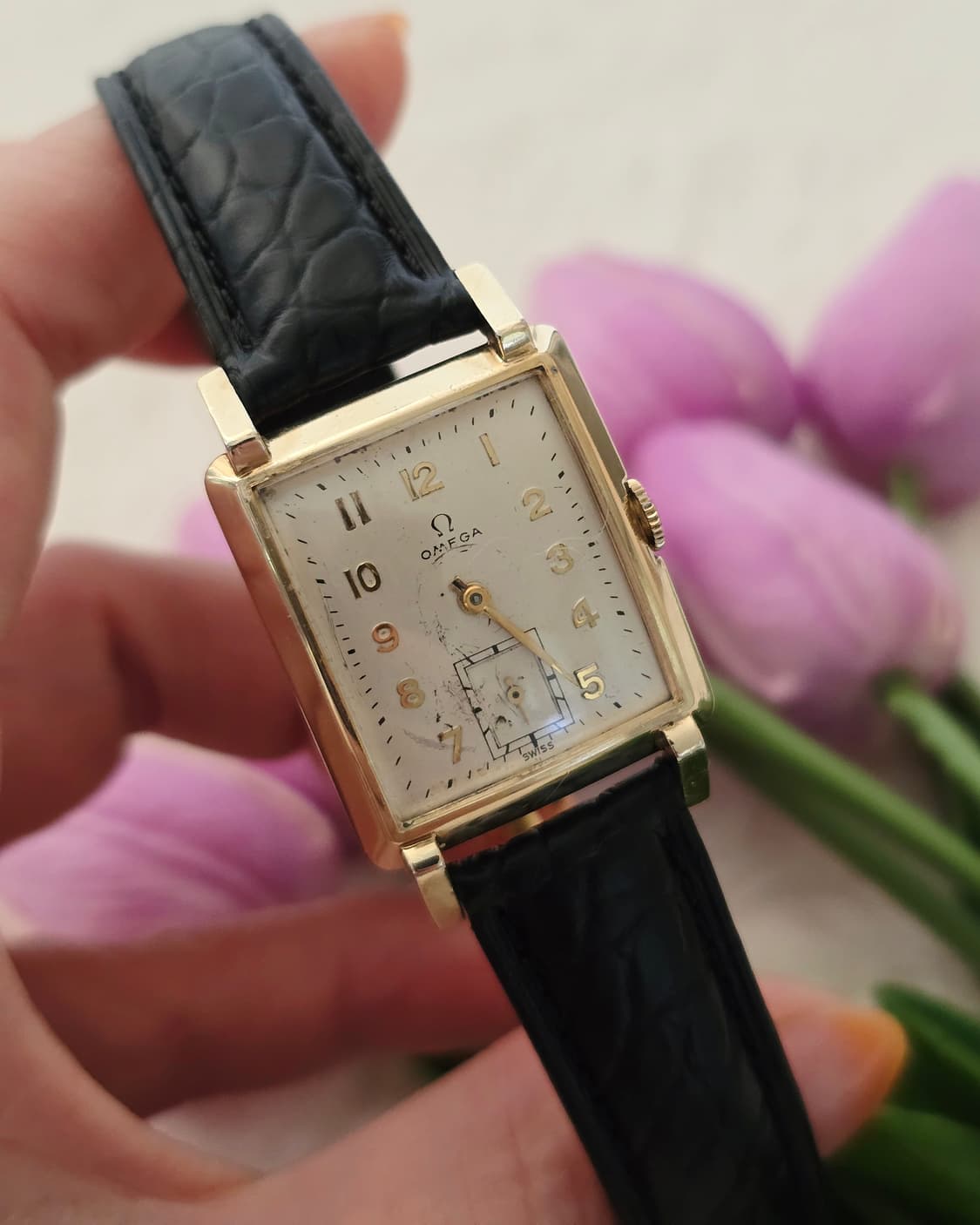 오메가시계 14k피드 남녀공용 장품 수동감기 상품이미지3