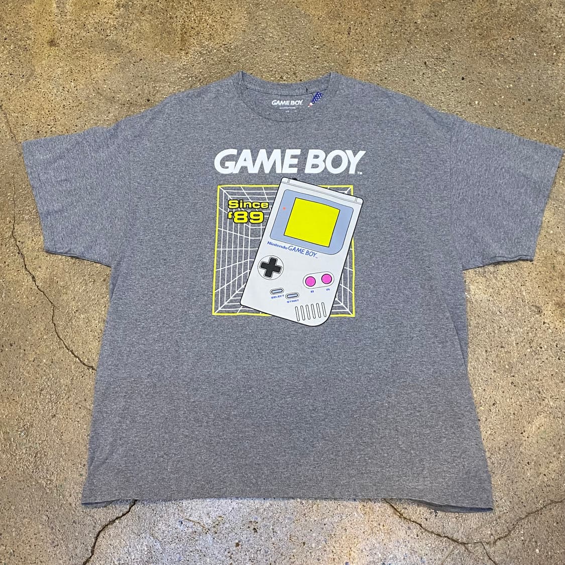 미국 빈티지 정품 닌텐도 게임보이 굿즈티 포인트 반팔티 상품이미지2