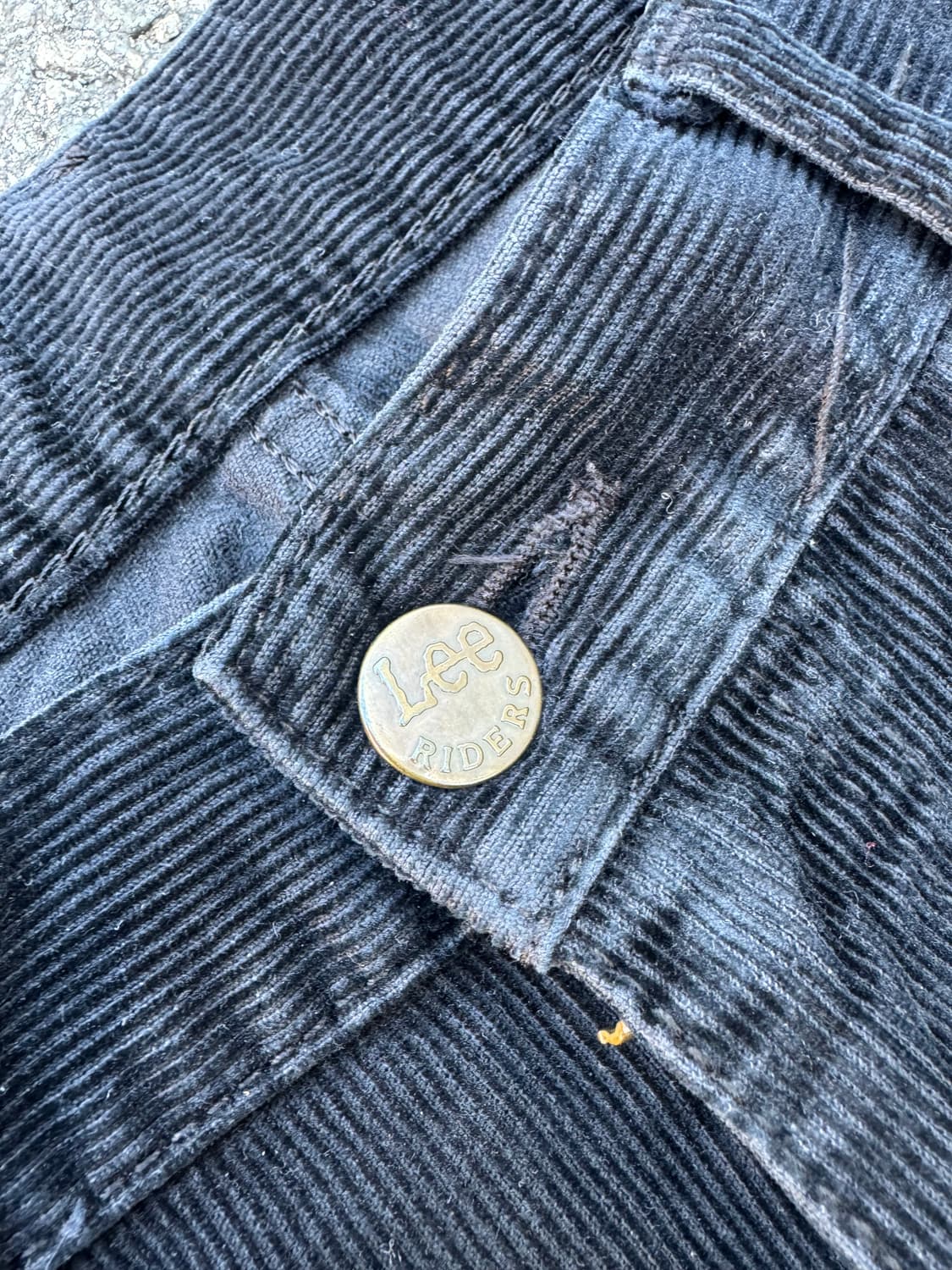 90’s Lee Riders 코듀로이 블랙 팬츠 상품이미지4