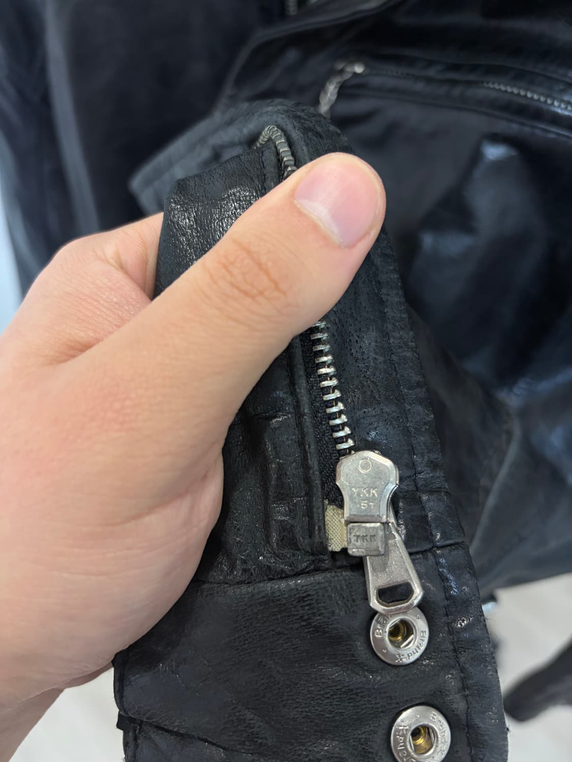 (L) On board 싱글라이더 소가죽 자켓 상품이미지9