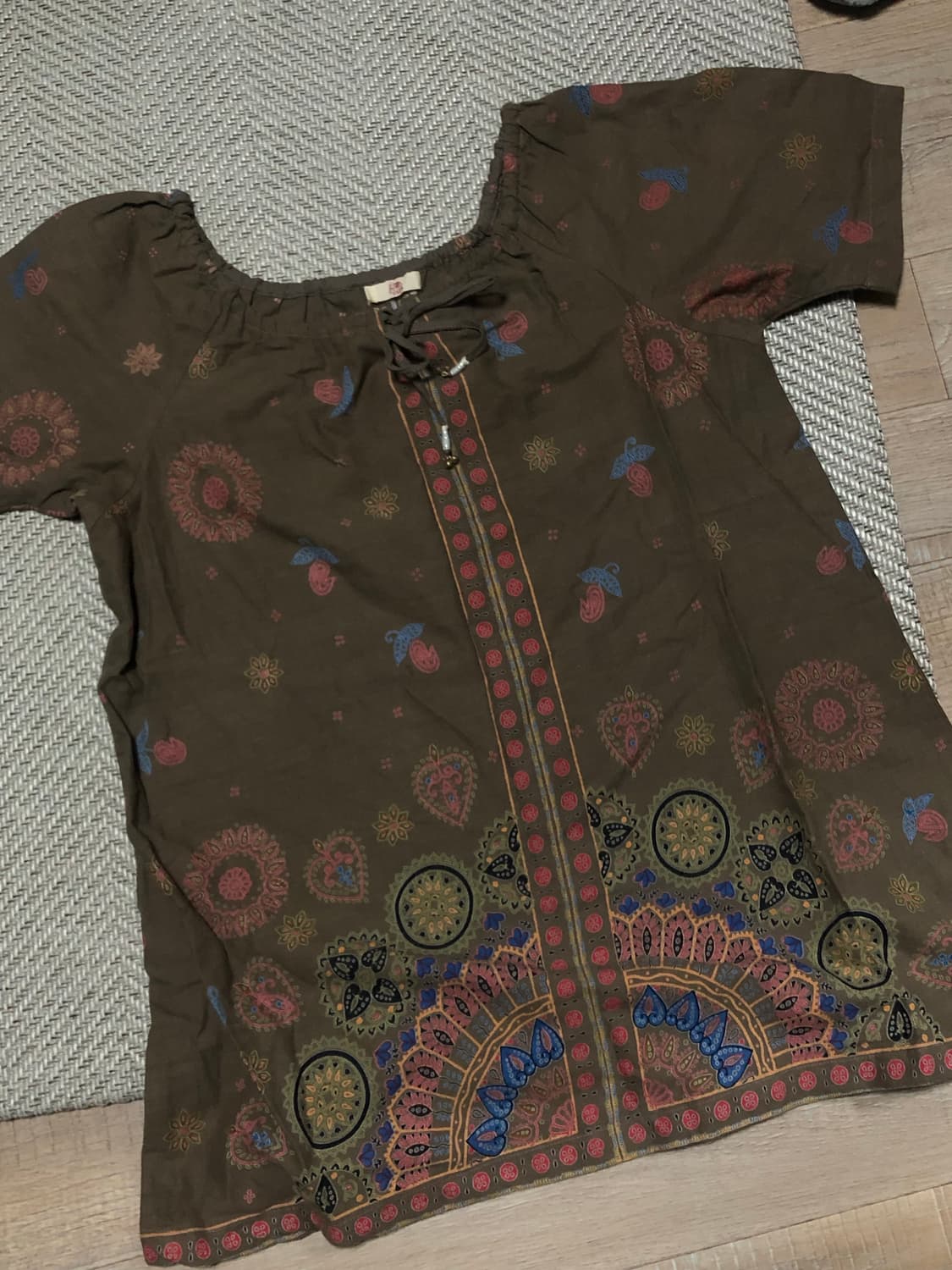 빈티지 모리걸 반팔 블라우스  상품이미지3