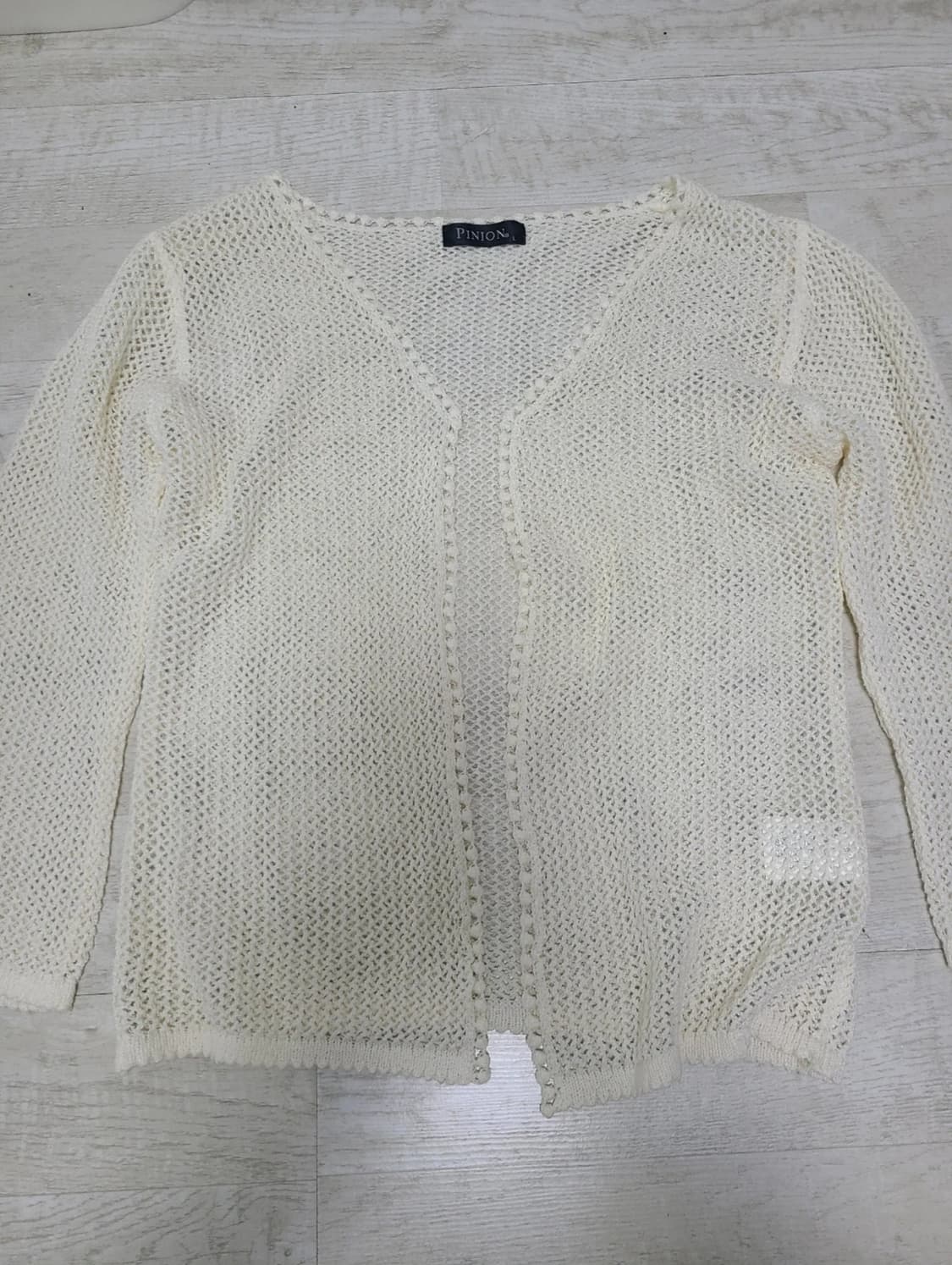 레이어드 그물 가디건 상품이미지1