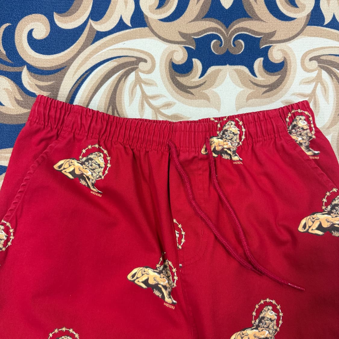 (L)위켄더스 WKNDRS 킹 사자 코튼 팬츠(레드) 상품이미지2