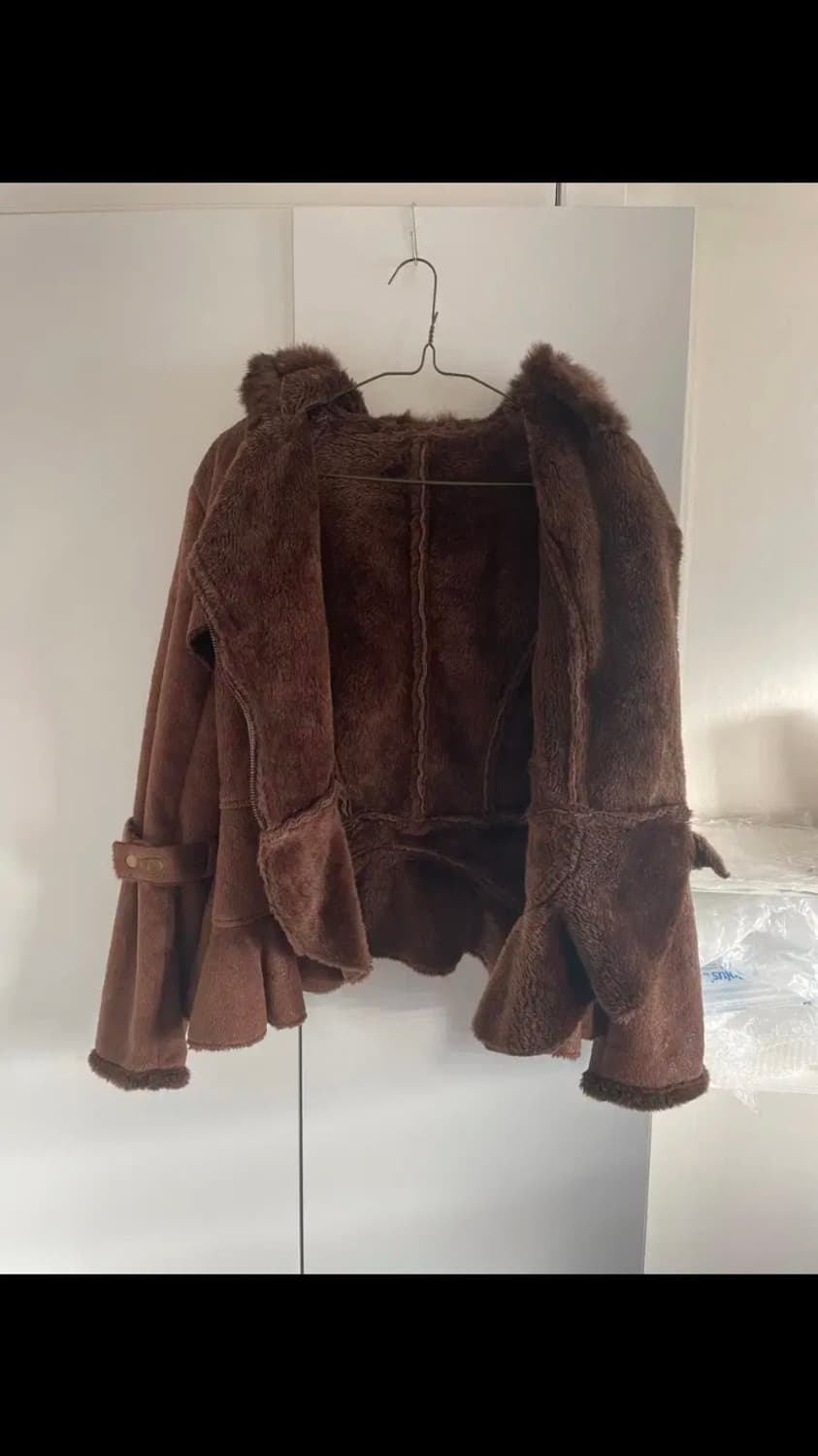 빈티지 페이크퍼 무스탕 /브라운 퍼자켓 상품이미지3