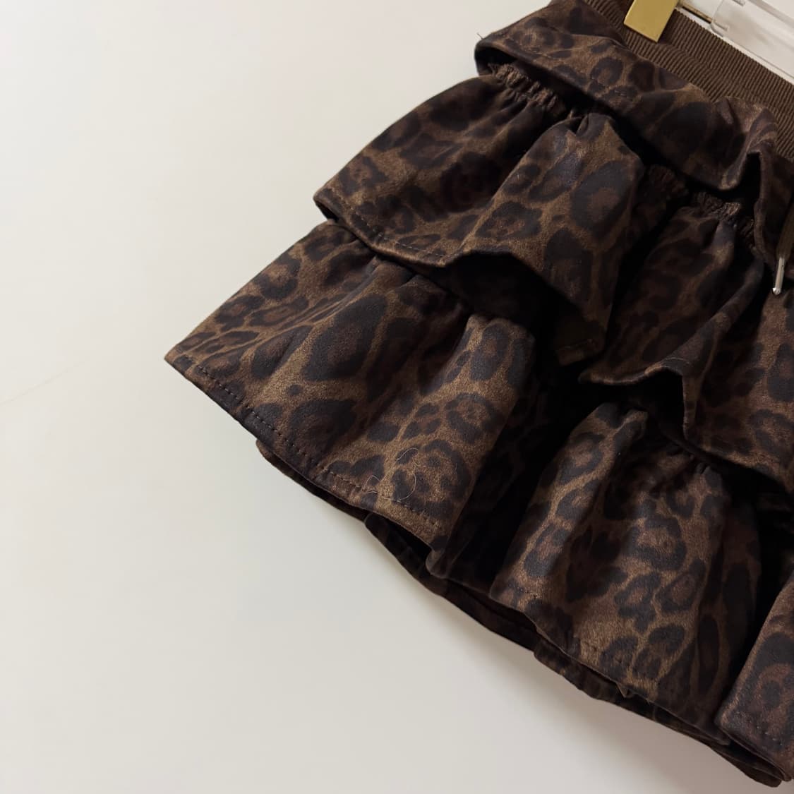 새상품 여자 호피 스웨이드 캉캉 스커트 상품이미지2