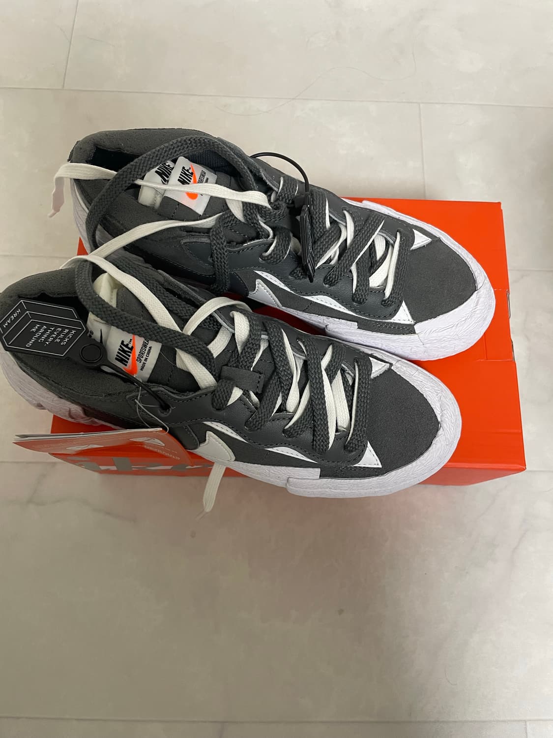 Nike 블래이저 로우 사카이 그레이  상품이미지2