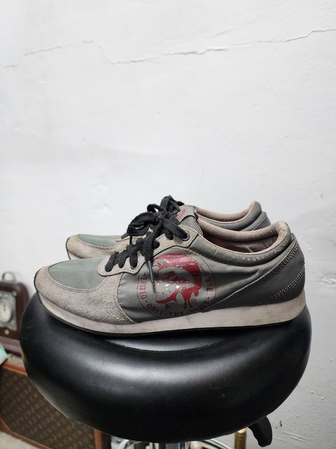 디젤 남성 빅로고 스니커즈 상품이미지1