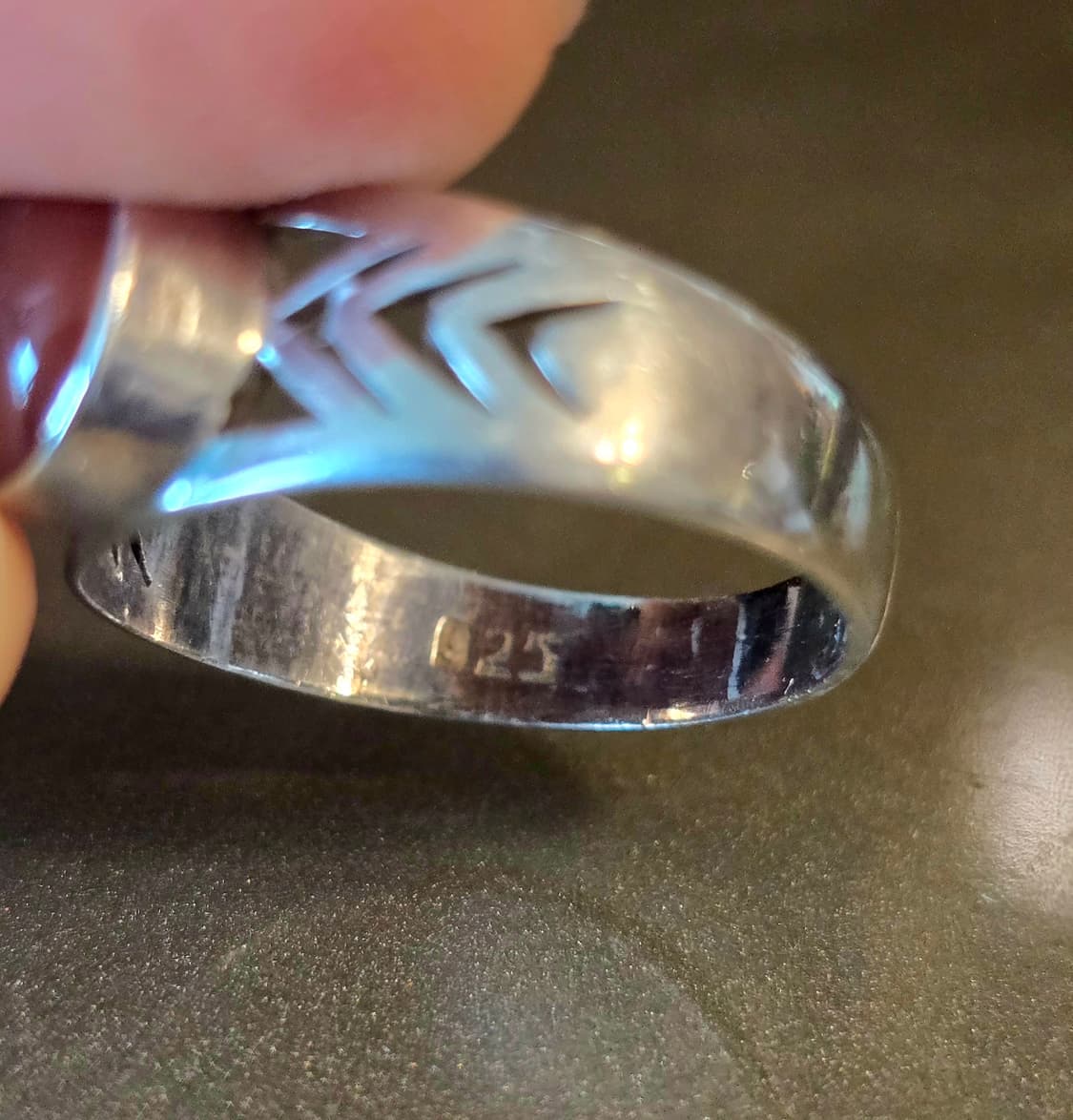 네이티브 아메리칸 스타일 카넬리안 원석 은 반지 상품이미지7