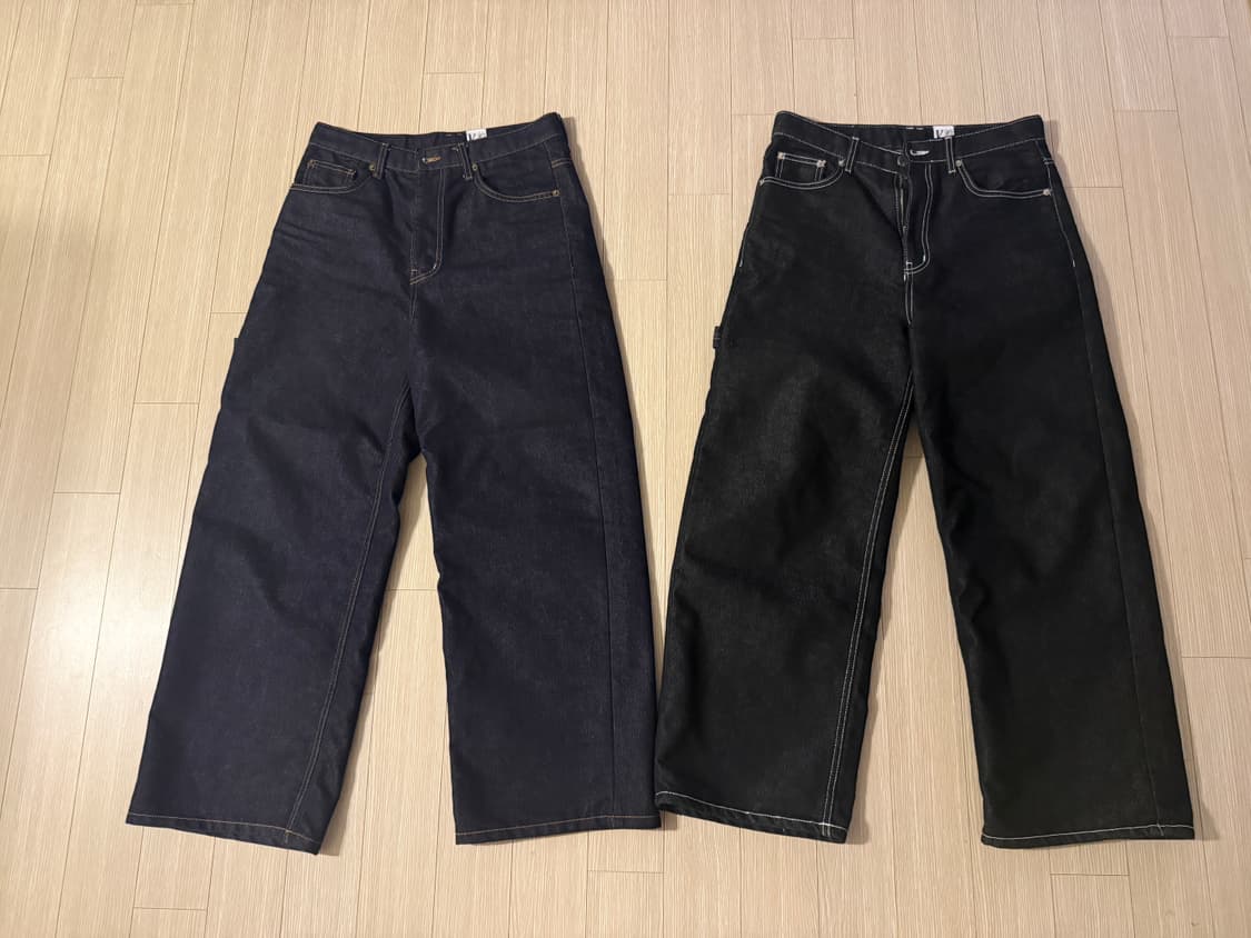 카시코 데님 자수 팬츠바지 2개 일괄 상품이미지2